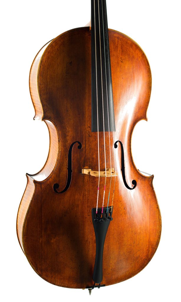 Cello by John Morris, Bath — angled view, 20°