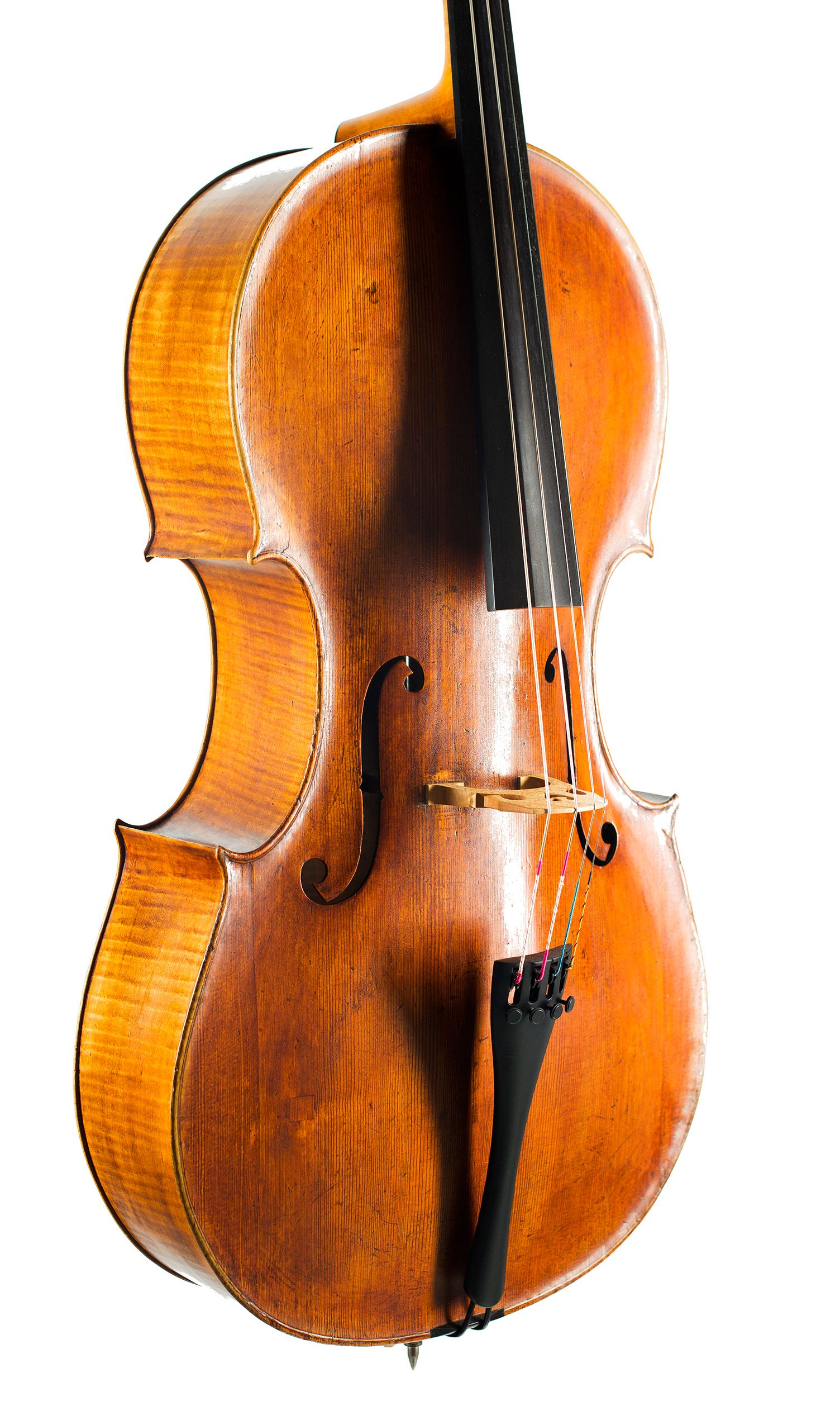 Cello by John Morris, Bath — angled view, 40°
