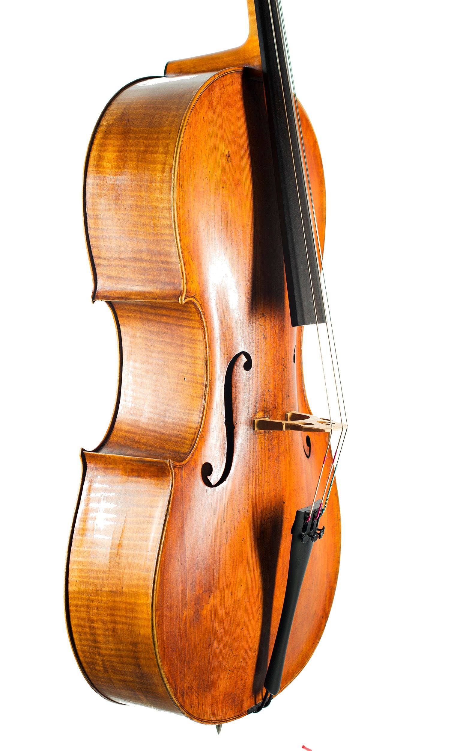 Cello by John Morris, Bath — angled view, 60°