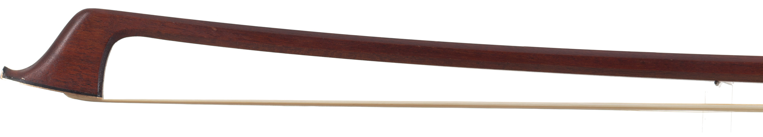 A gold-mounted cello bow by Arthur Bultitude, London — head