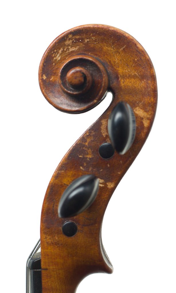 Viola by William Hill, London, 1779 — scroll