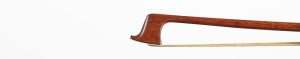 A silver-mounted violin bow by Arthur Thoma — head and frog