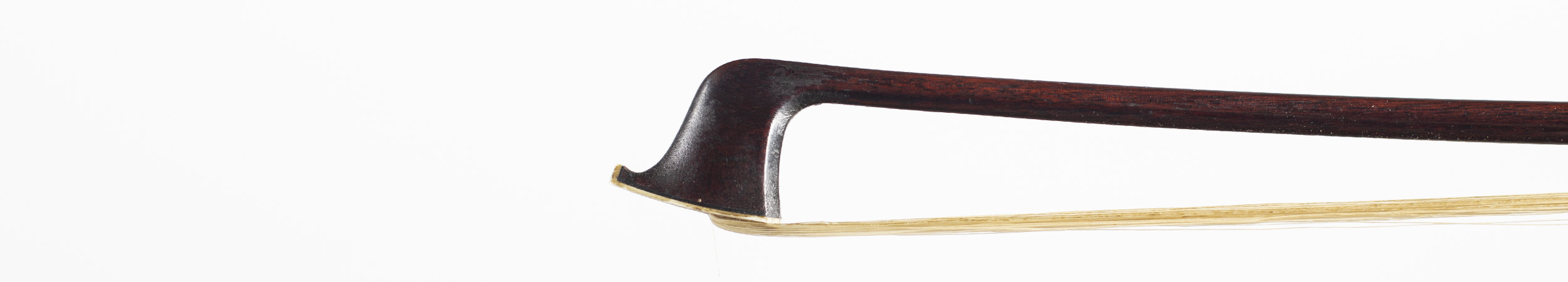 A silver-mounted violin bow by John Dodd — head