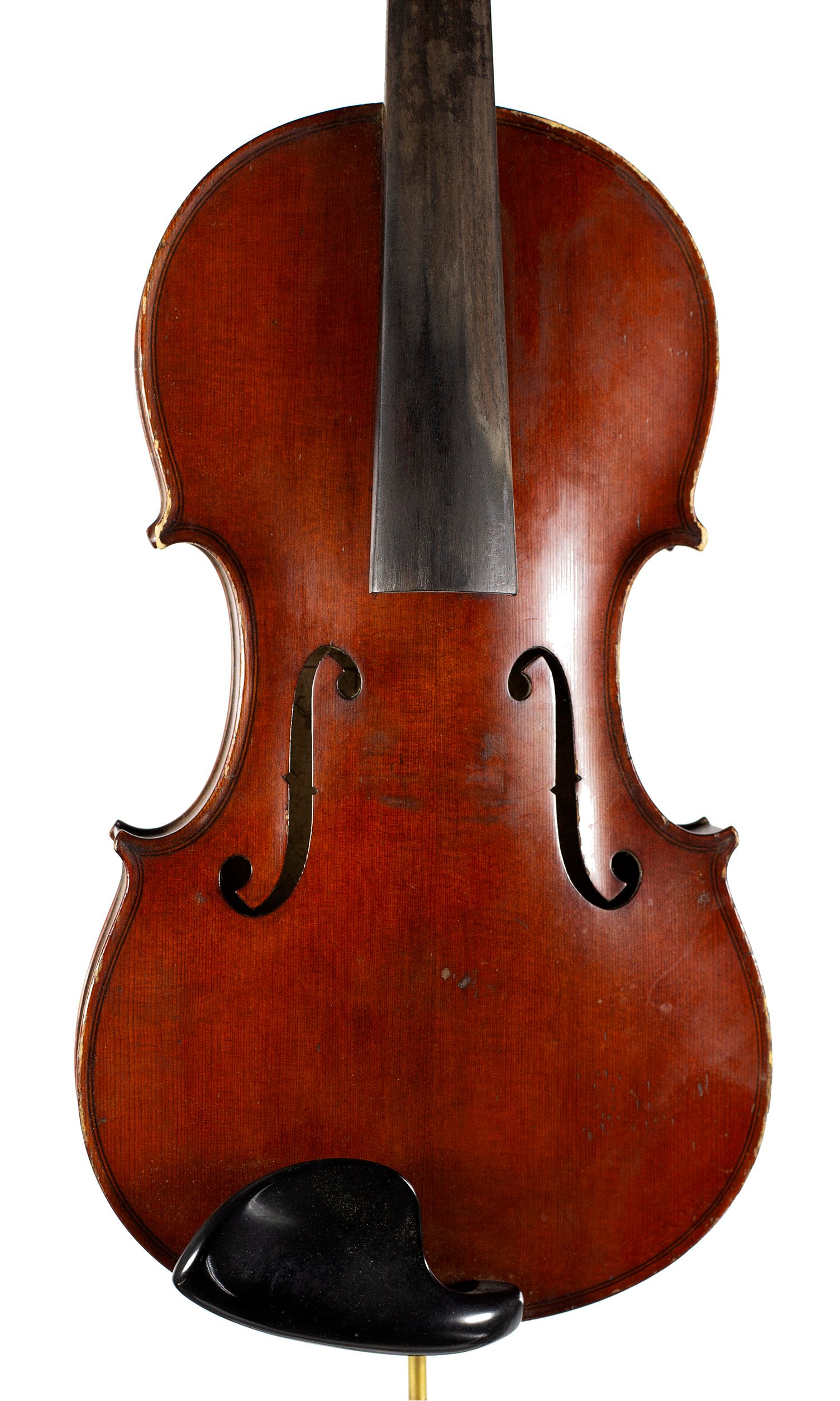 Violin by Emanuel Whitmarsh, London, circa 1880 — angled view, 10°