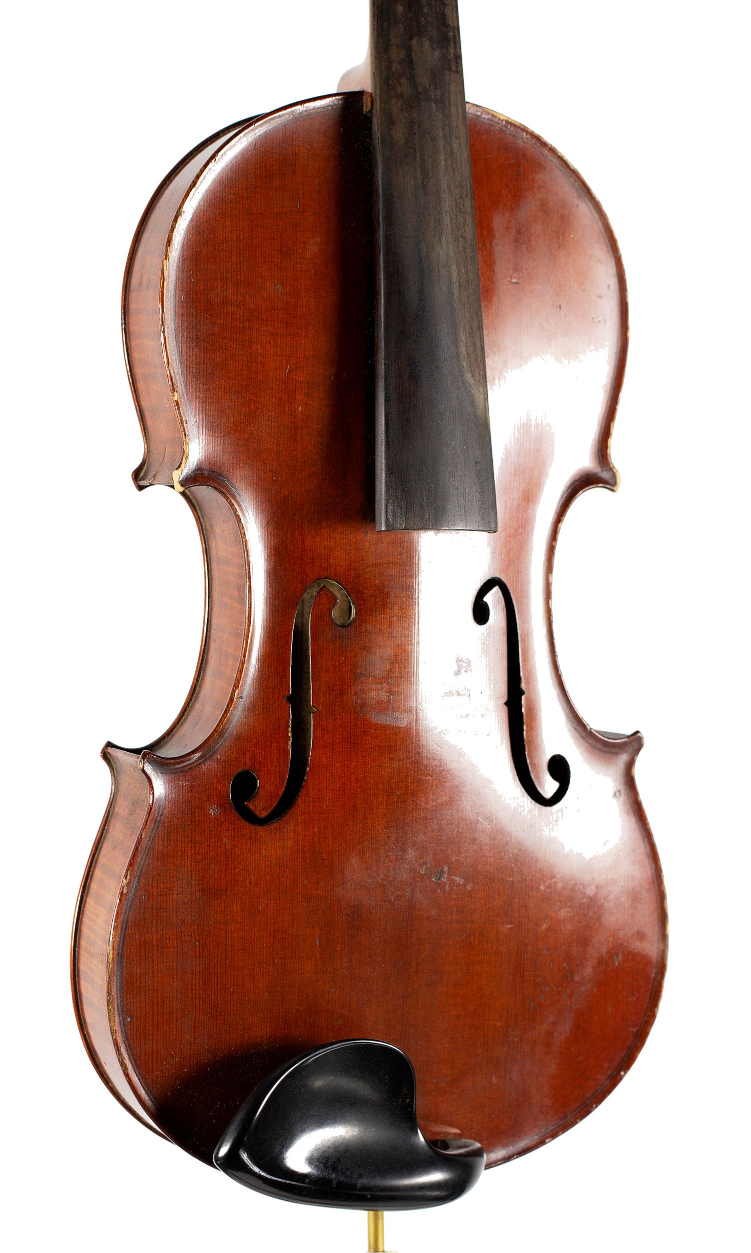 Violin by Emanuel Whitmarsh, London, circa 1880 — angled view, 30°