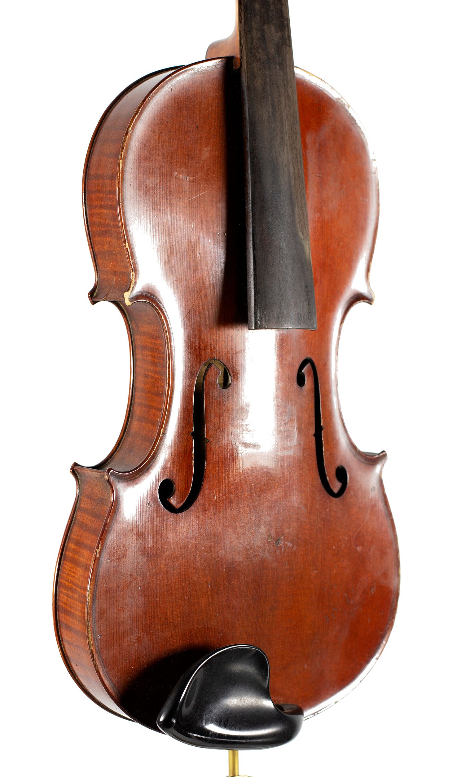 Violin by Emanuel Whitmarsh, London, circa 1880 — angled view, 40°