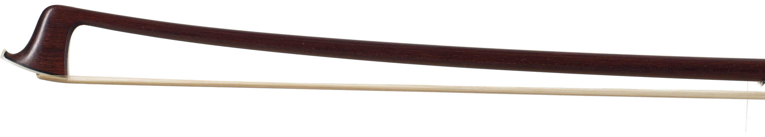 A silver-mounted violin bow by Morizot Freres, Mirecourt — head