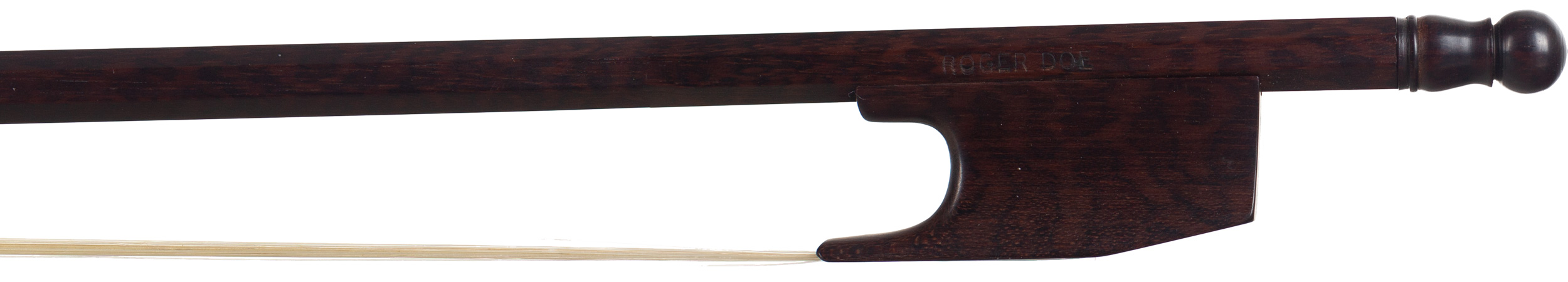 A Baroque viola bow by Roger Doe — frog