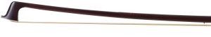A silver-mounted viola bow by Gordon E. Bailey, England — head and frog