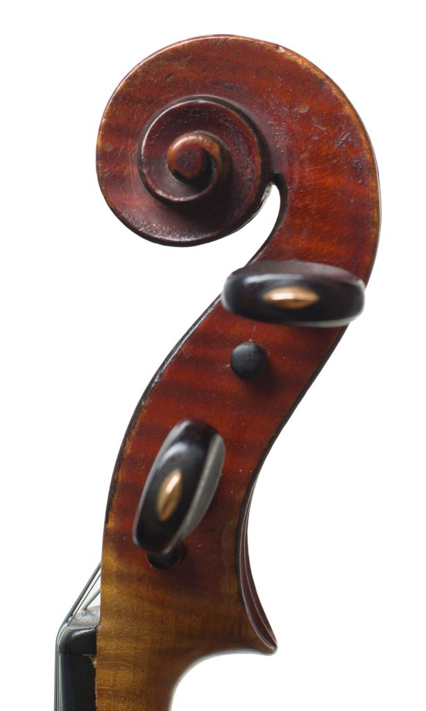 Violin, Workshop of Charles Collin-Mézin fils, Paris, circa 1900 — scroll