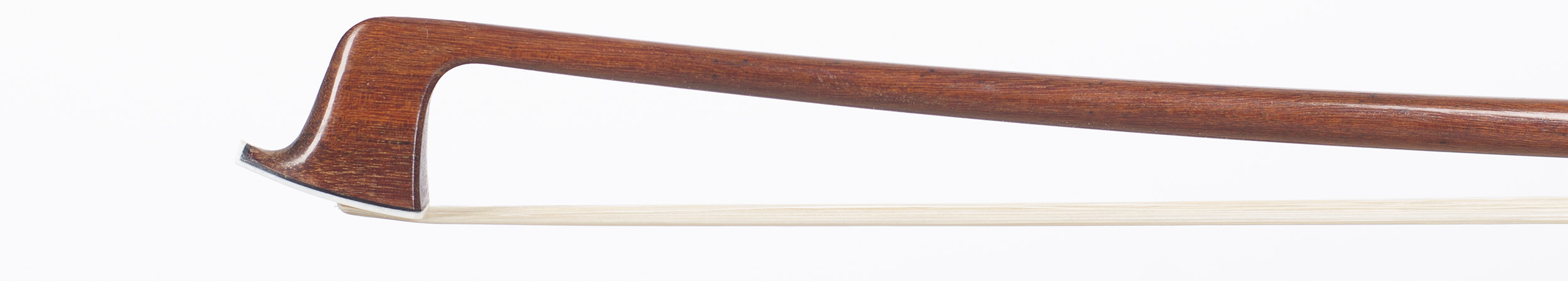 A silver-mounted violin bow, by Georges Barjonnet, France circa 1950 — head