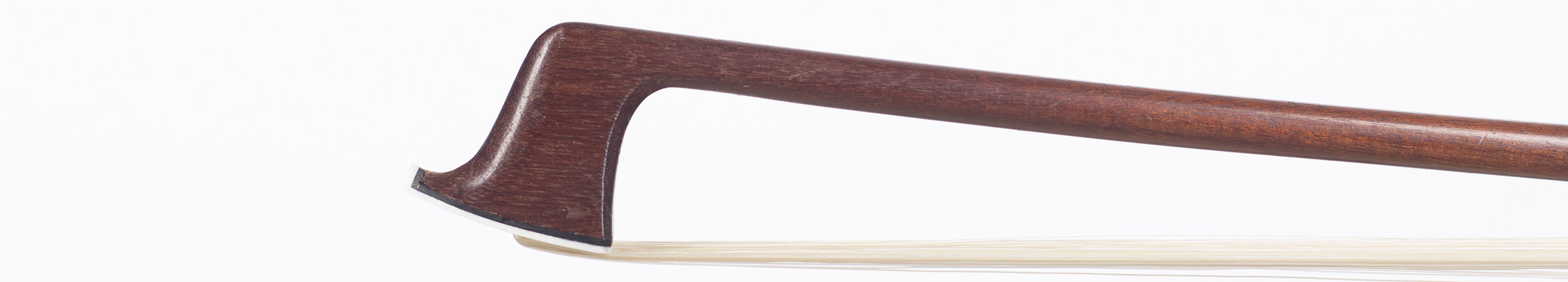 A nickel-mounted violin bow by Nicholas Simon (Simon FR), France 1860 — head
