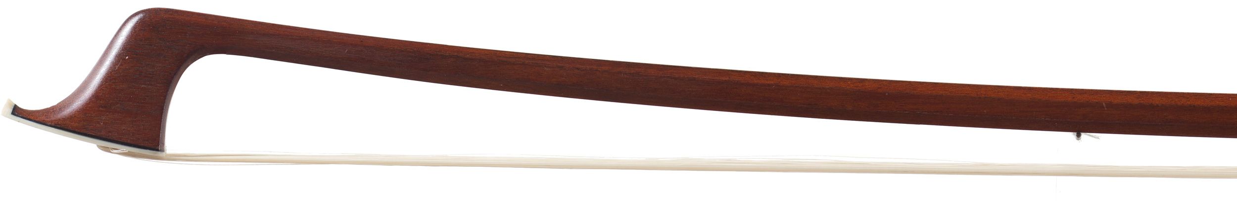 A silver-mounted cello bow by Louis Morizot — head