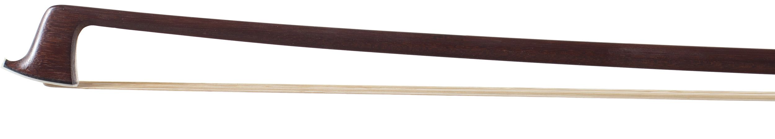 A silver-mounted violin bow by A. Lamy — head