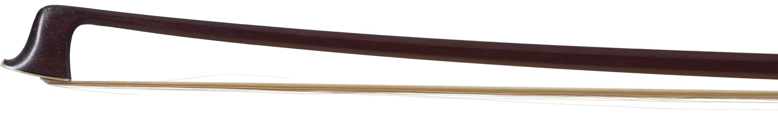 A silver-mounted violin bow by H. R. Pfretzschner, Germany — head