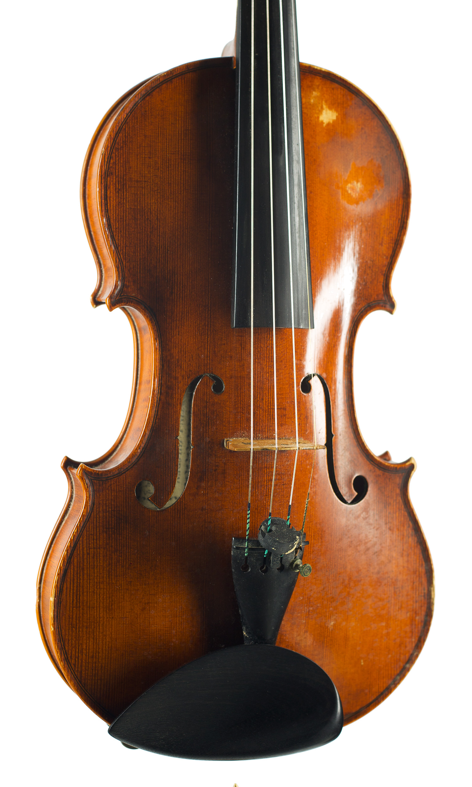 A violin by Martin Hilsden, Oxford, 1995 — angled view, 20°