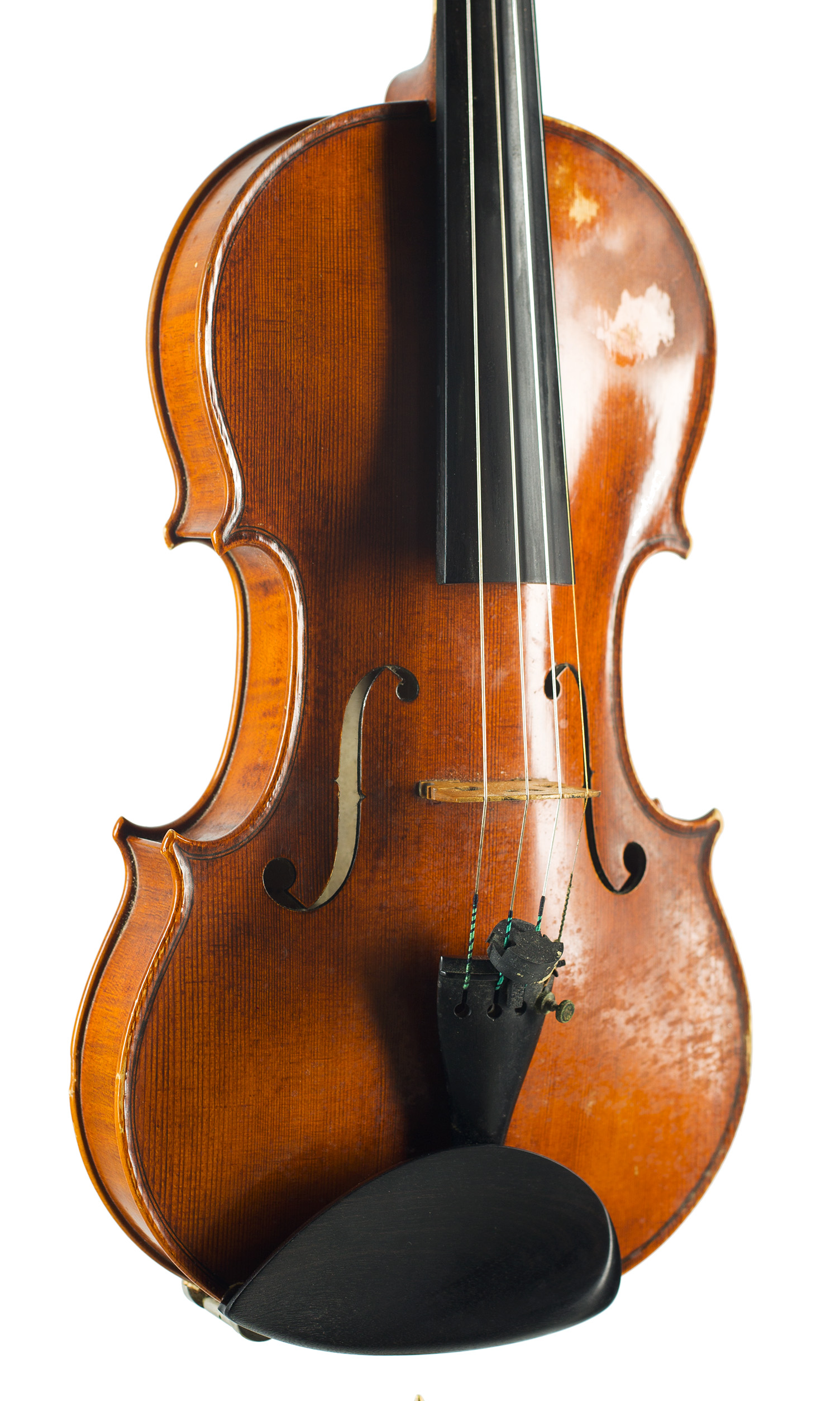 A violin by Martin Hilsden, Oxford, 1995 — angled view, 30°