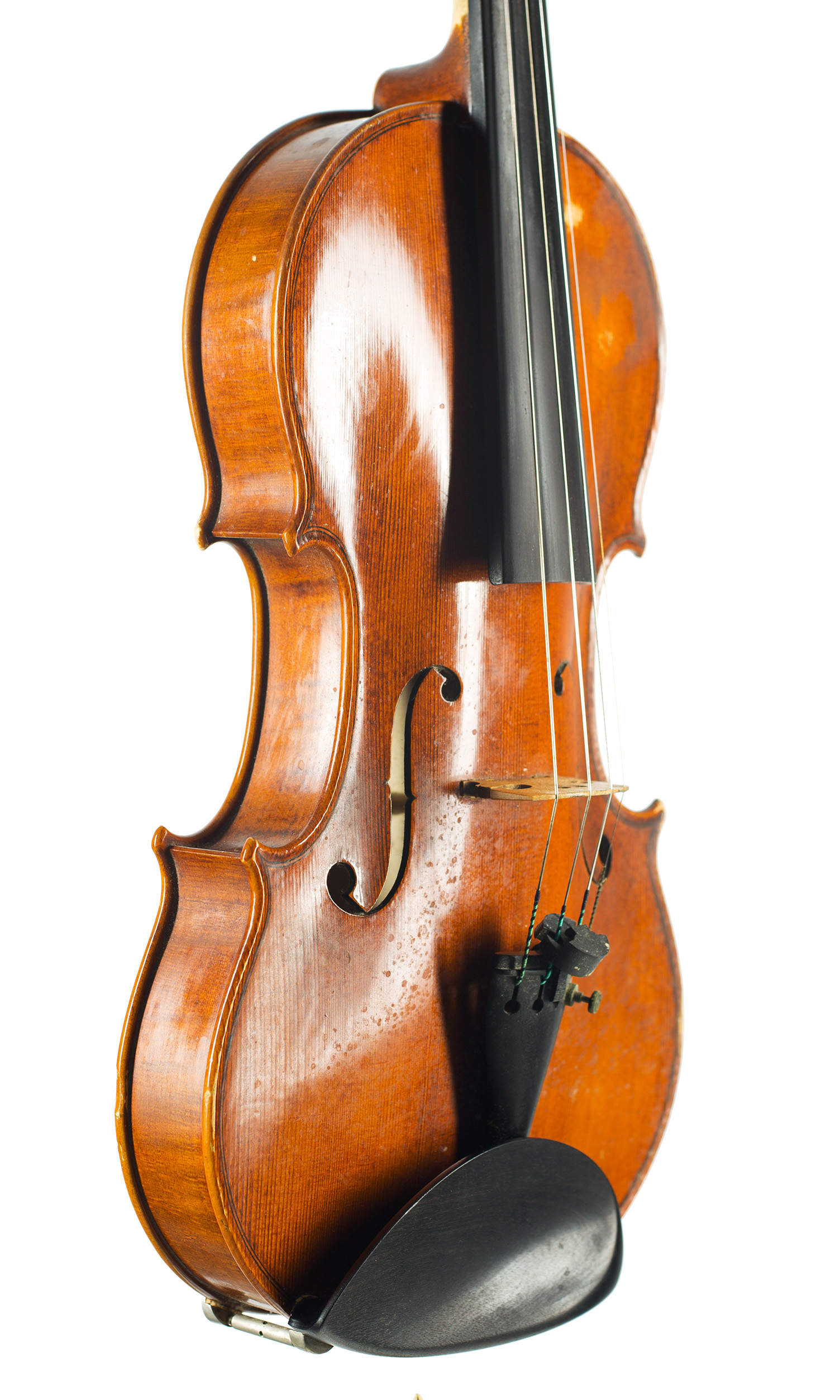 A violin by Martin Hilsden, Oxford, 1995 — angled view, 50°