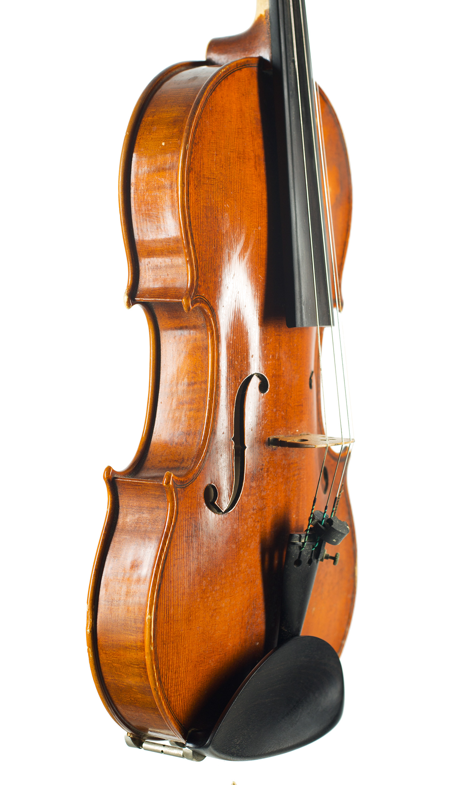 A violin by Martin Hilsden, Oxford, 1995 — angled view, 60°