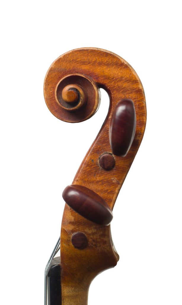 Violin by Joseph Hill, London, circa 1770 — scroll