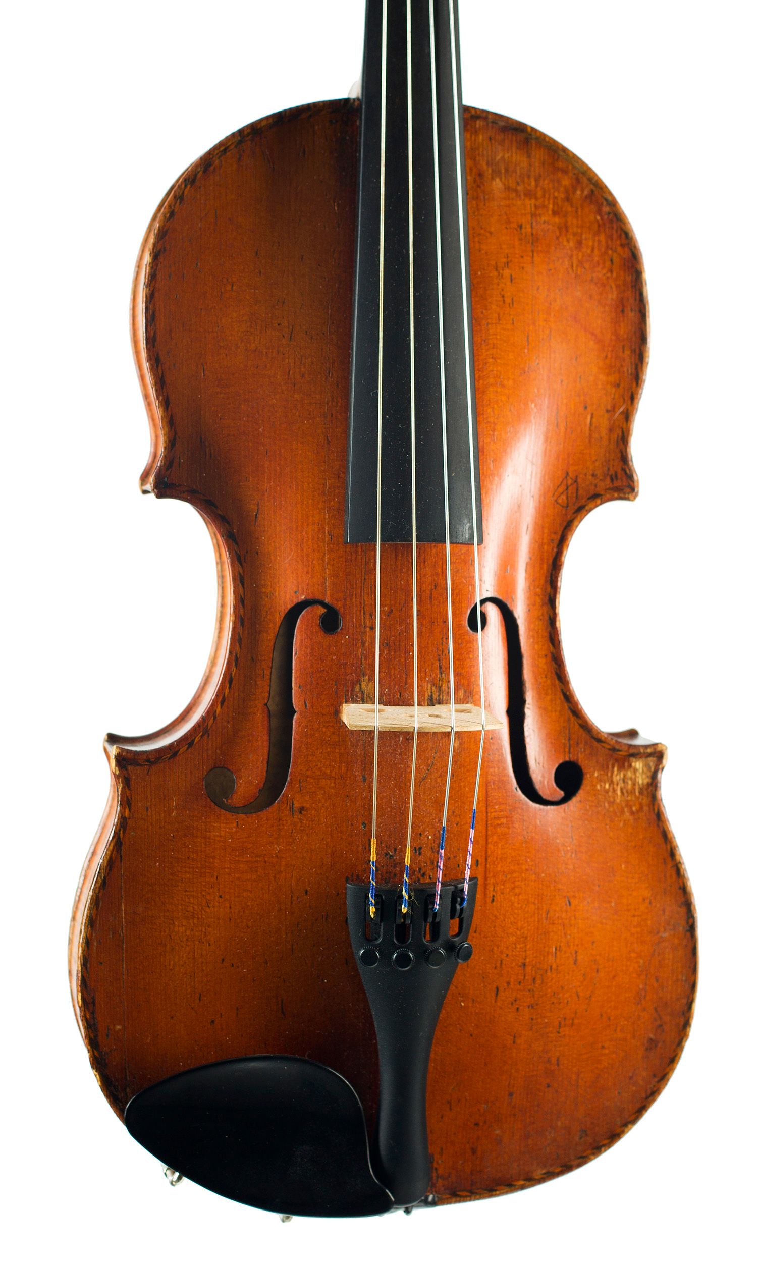Violin by Joseph Hill, London, circa 1770 — angled view, 10°