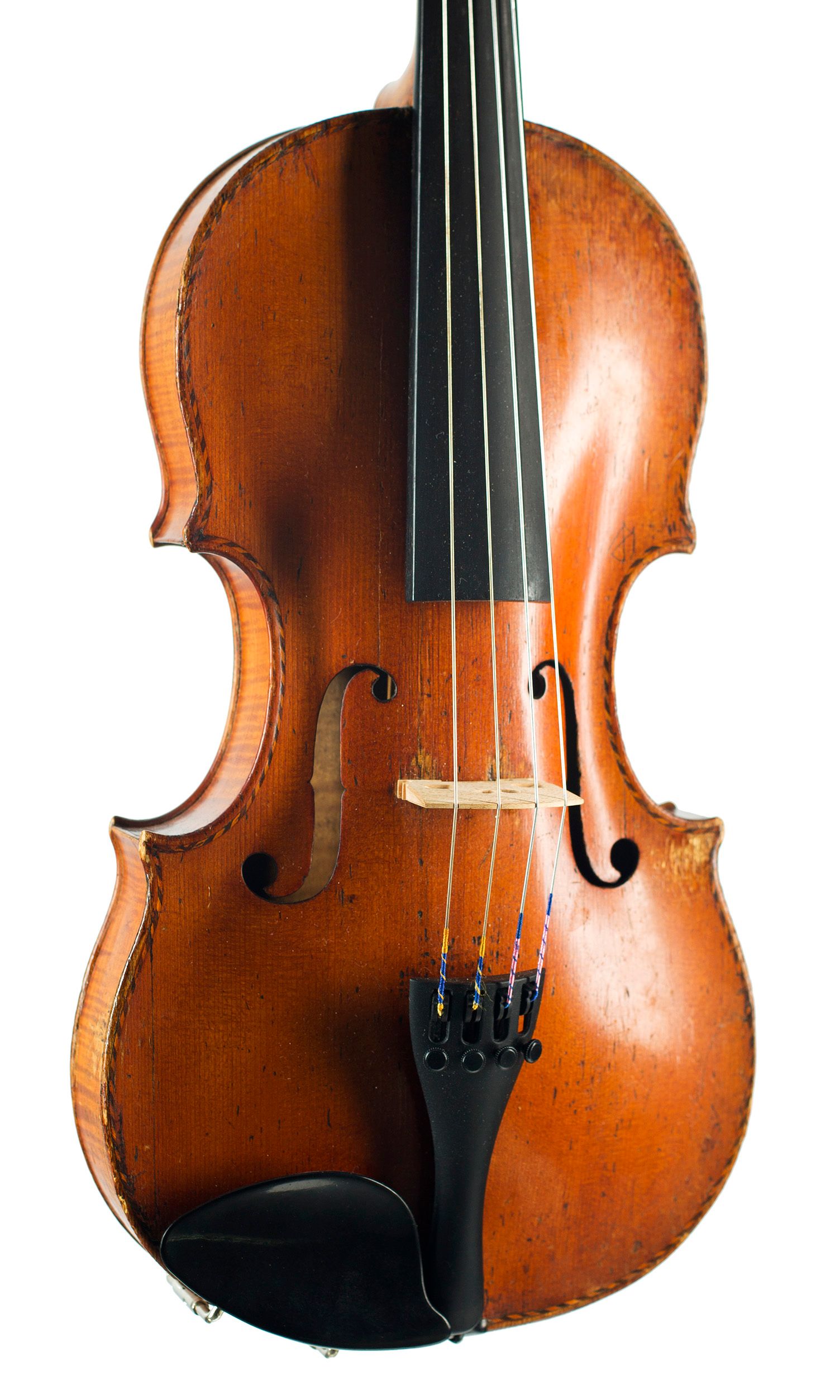 Violin by Joseph Hill, London, circa 1770 — angled view, 20°