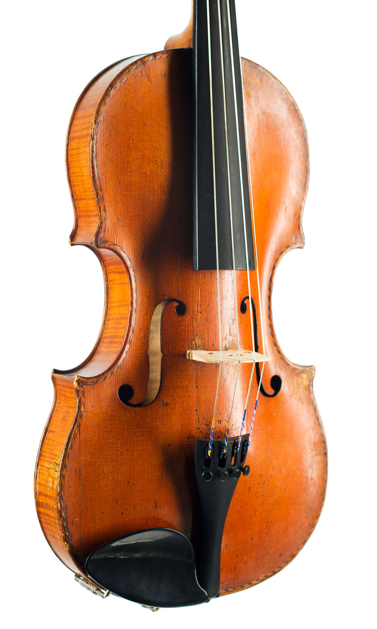 Violin by Joseph Hill, London, circa 1770 — angled view, 30°