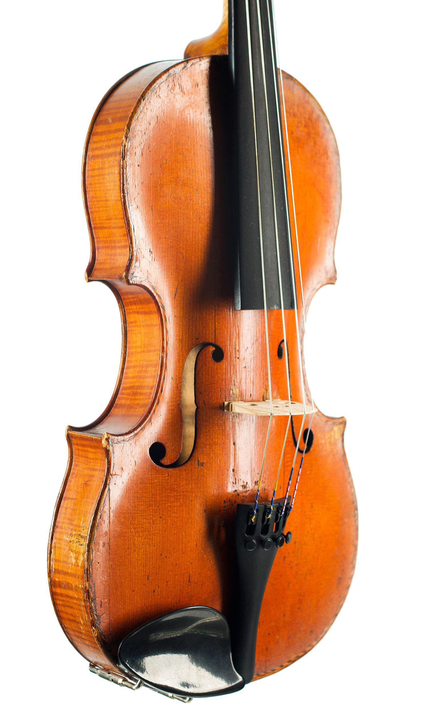 Violin by Joseph Hill, London, circa 1770 — angled view, 40°