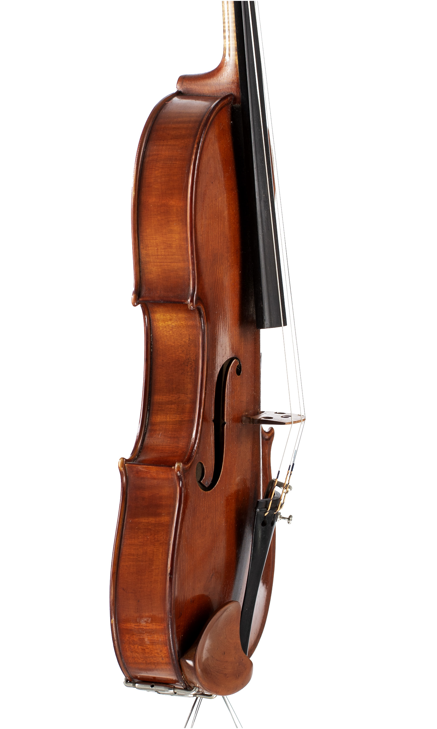 A violin by Marcel Deloget, Versailles, 1937 — angled view, 70°