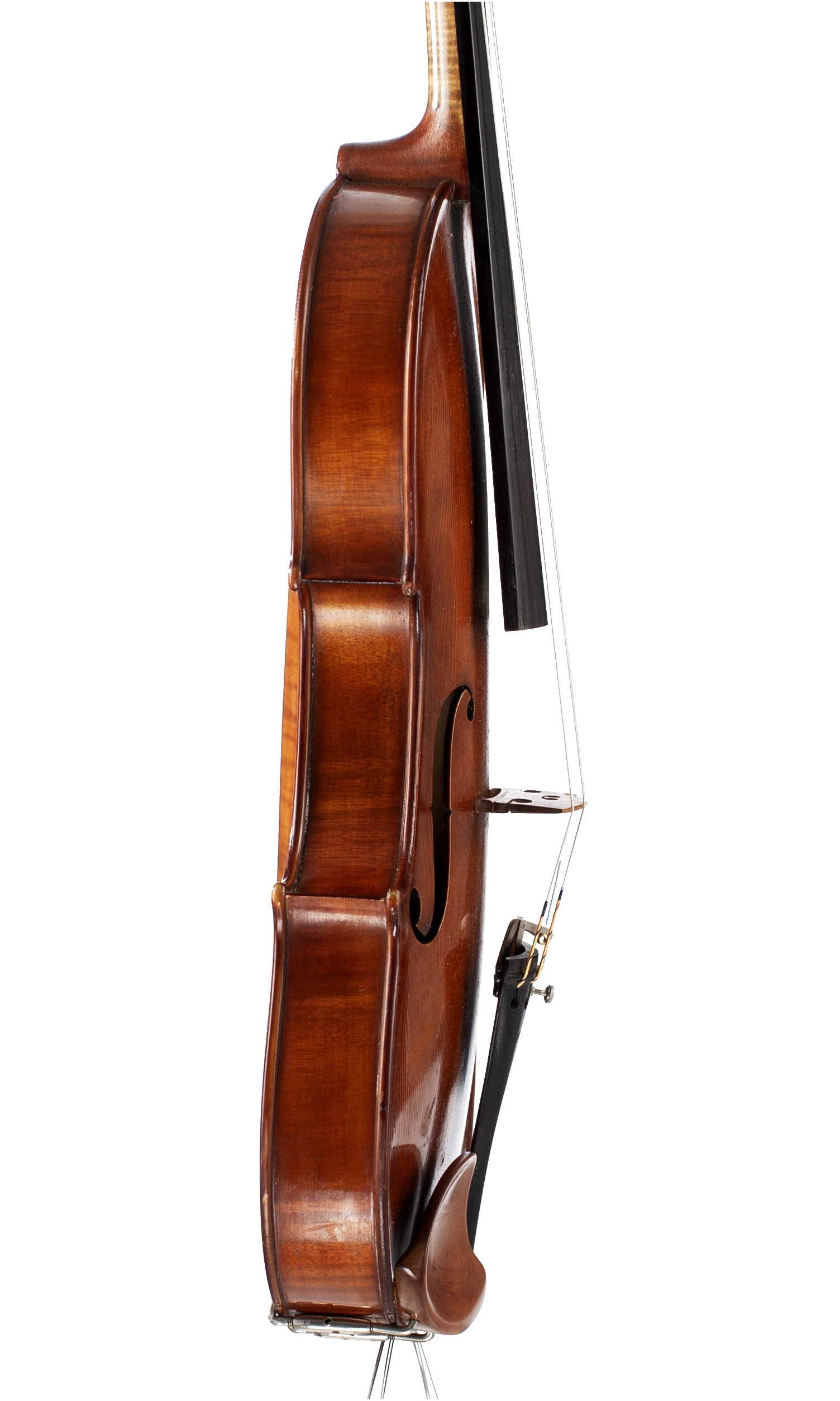 A violin by Marcel Deloget, Versailles, 1937 — angled view, 80°