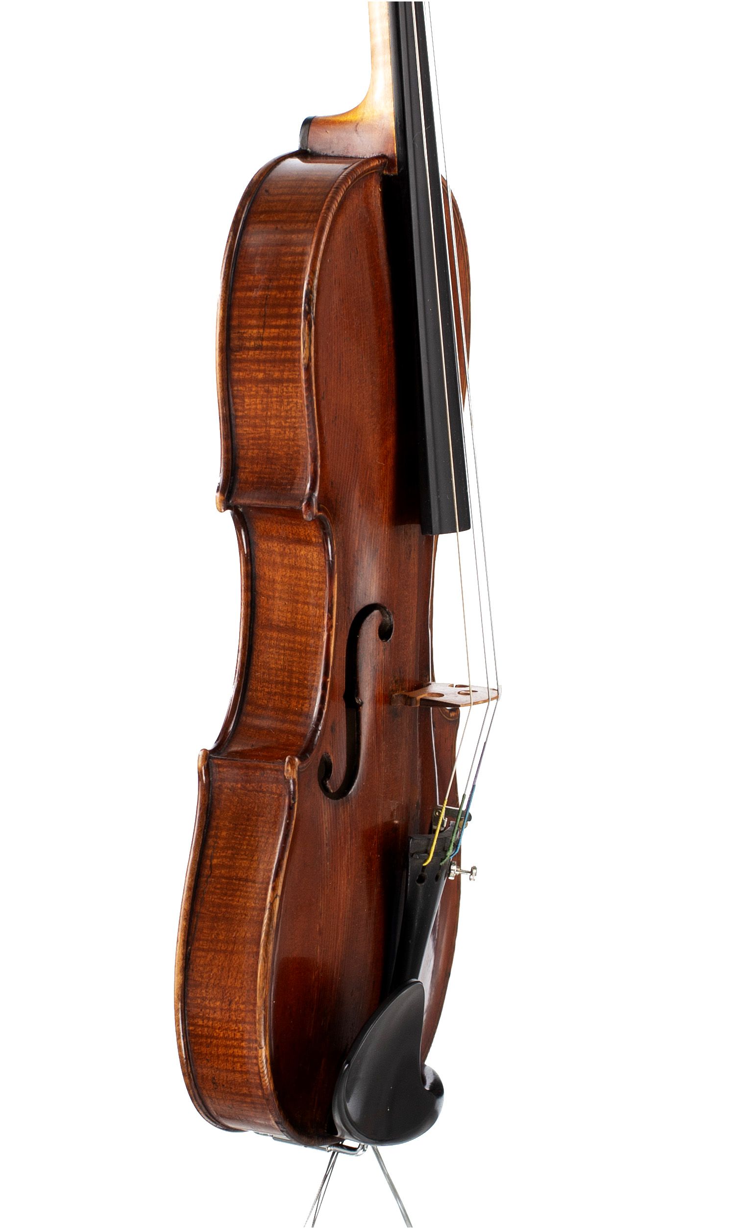 Violin by Richard Duke, London, circa 1760 — angled view, 70°