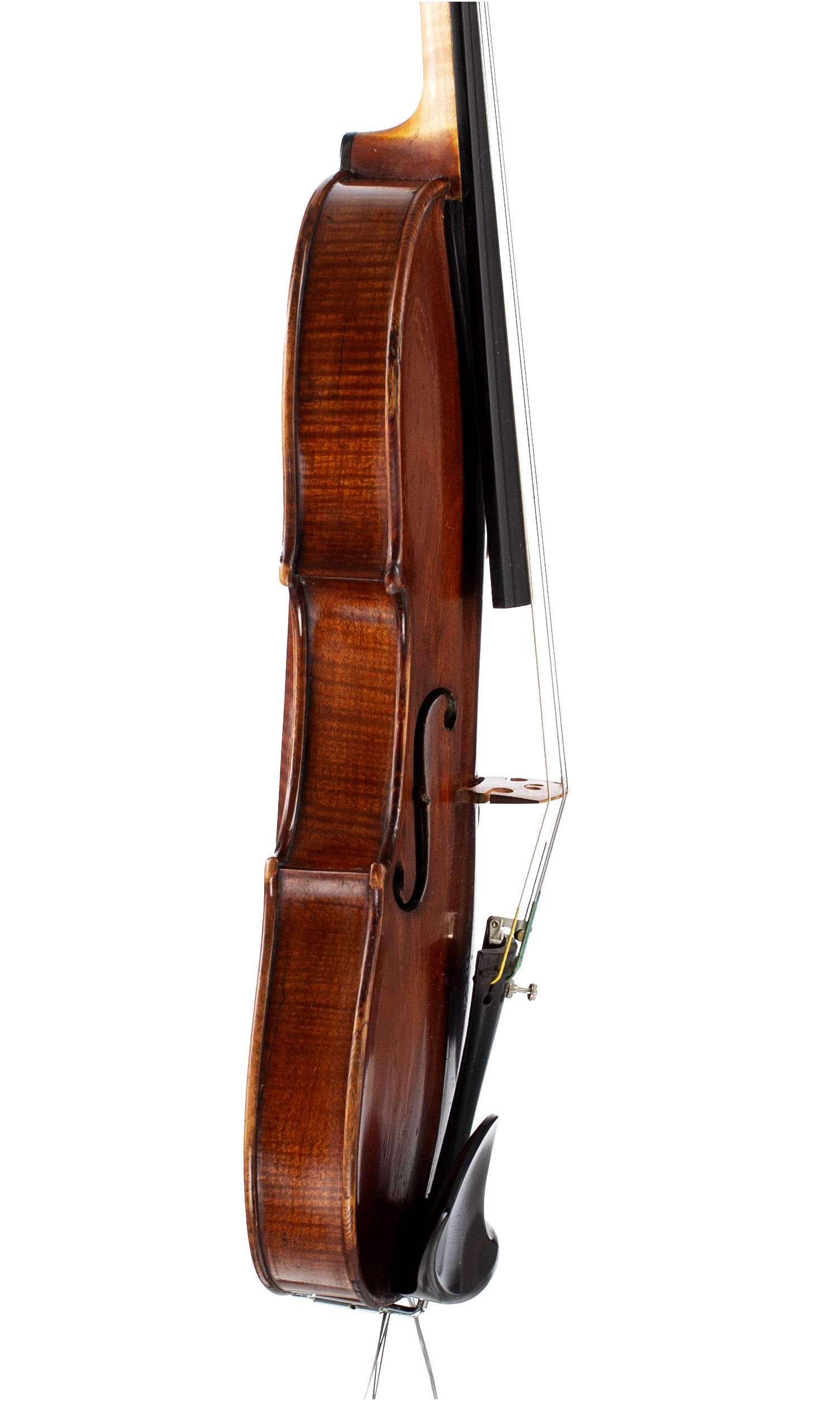 Violin by Richard Duke, London, circa 1760 — angled view, 80°