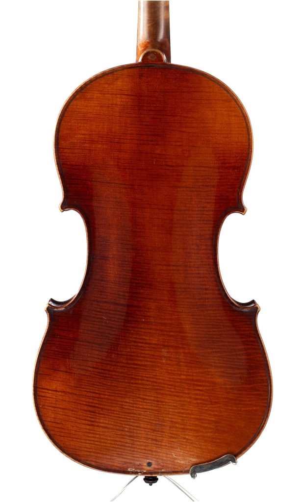 Violin by Auguste Darte, Mirecourt, circa 1880 — back