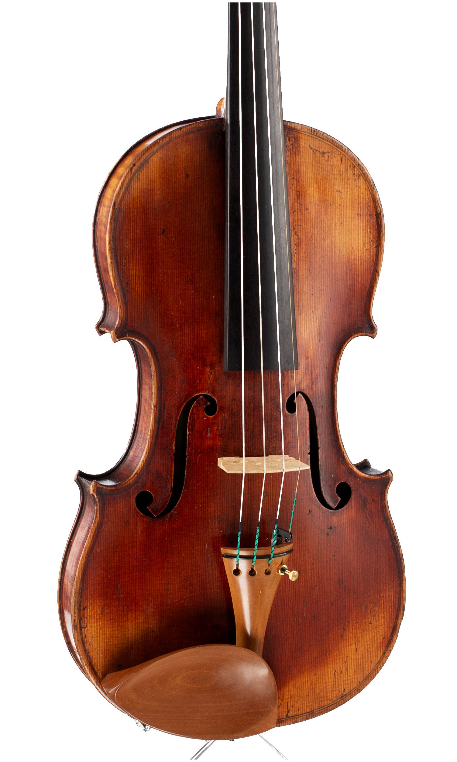 Violin by Justin Derazey, Mirecourt, 1859 — angled view, 20°