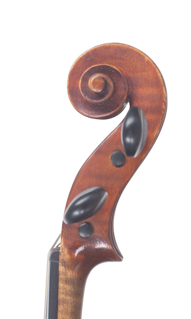 Violin by Emanuel Whitmarsh, London, 1896 — scroll