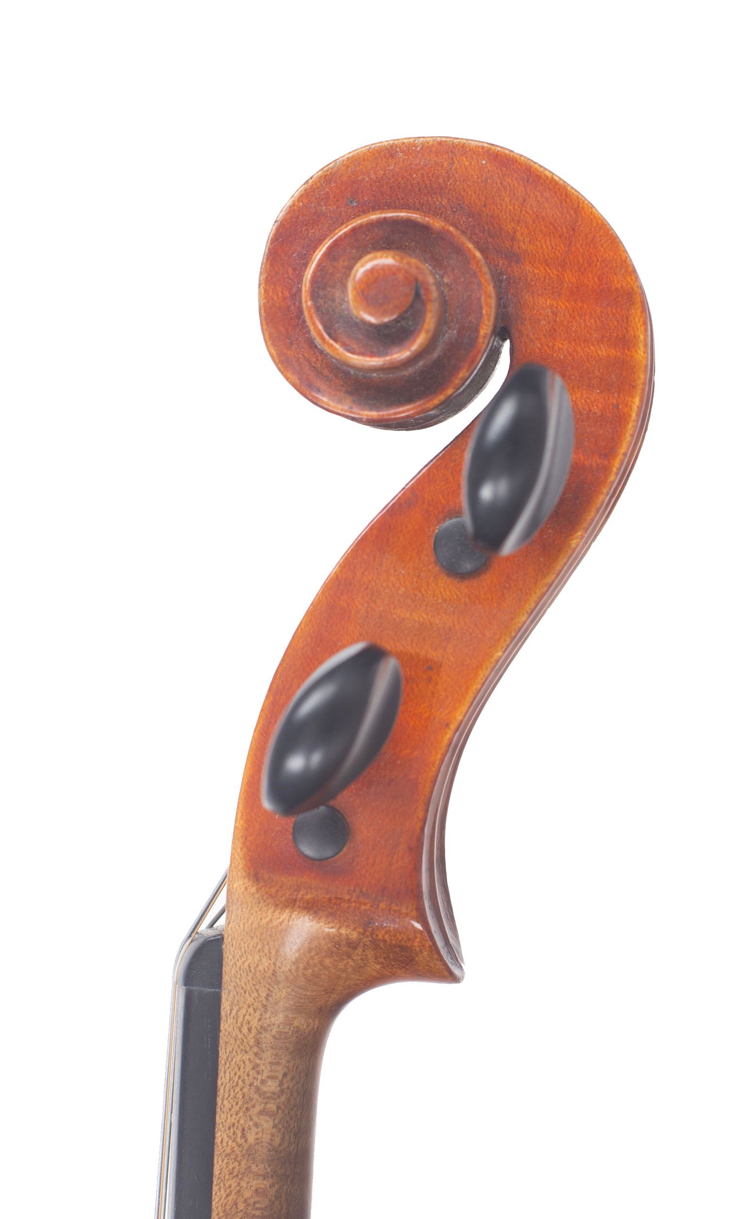 Violin by Edwin Whitmarsh, London, 1922 — scroll