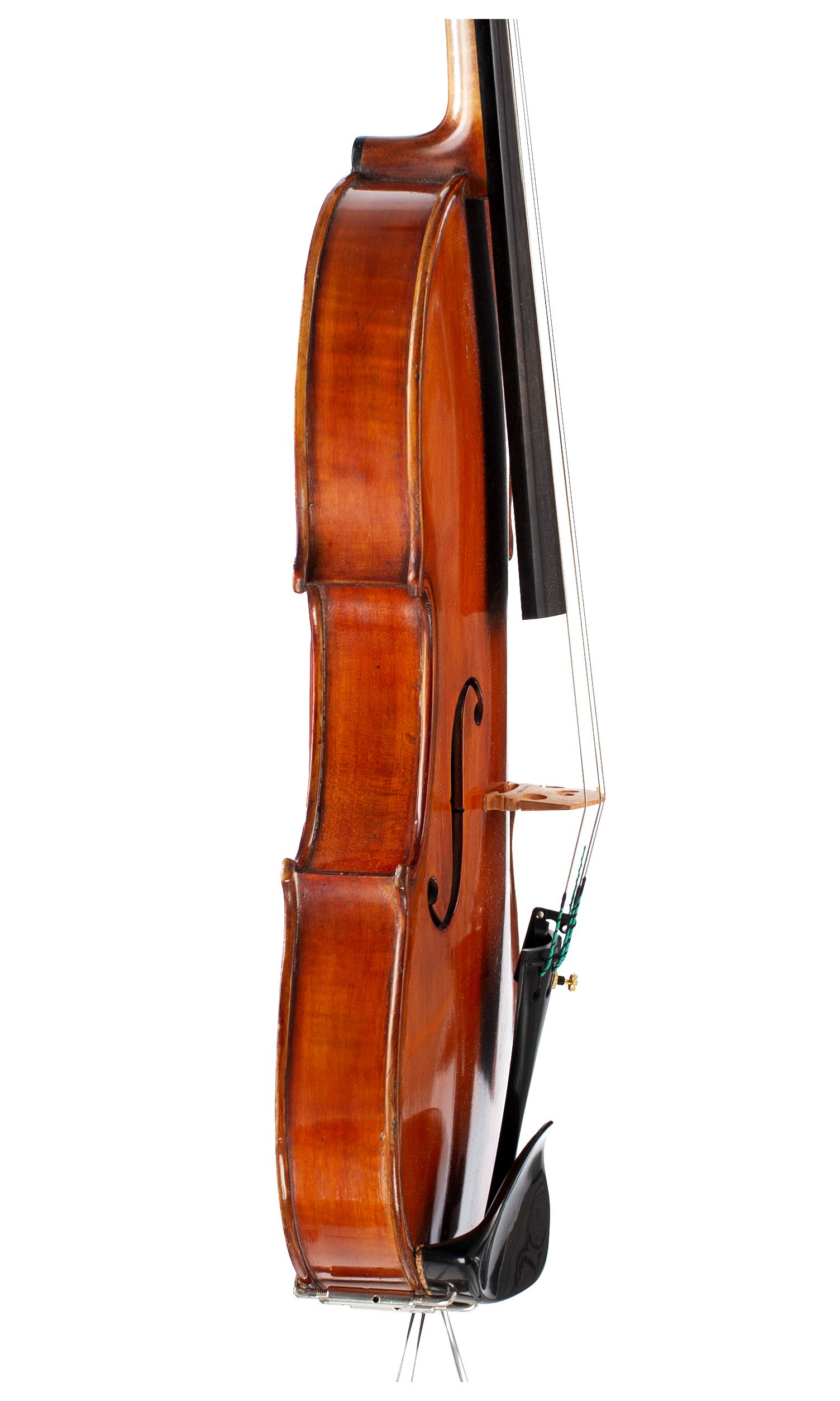 Violin by Edwin Whitmarsh, London, 1922 — angled view, 80°