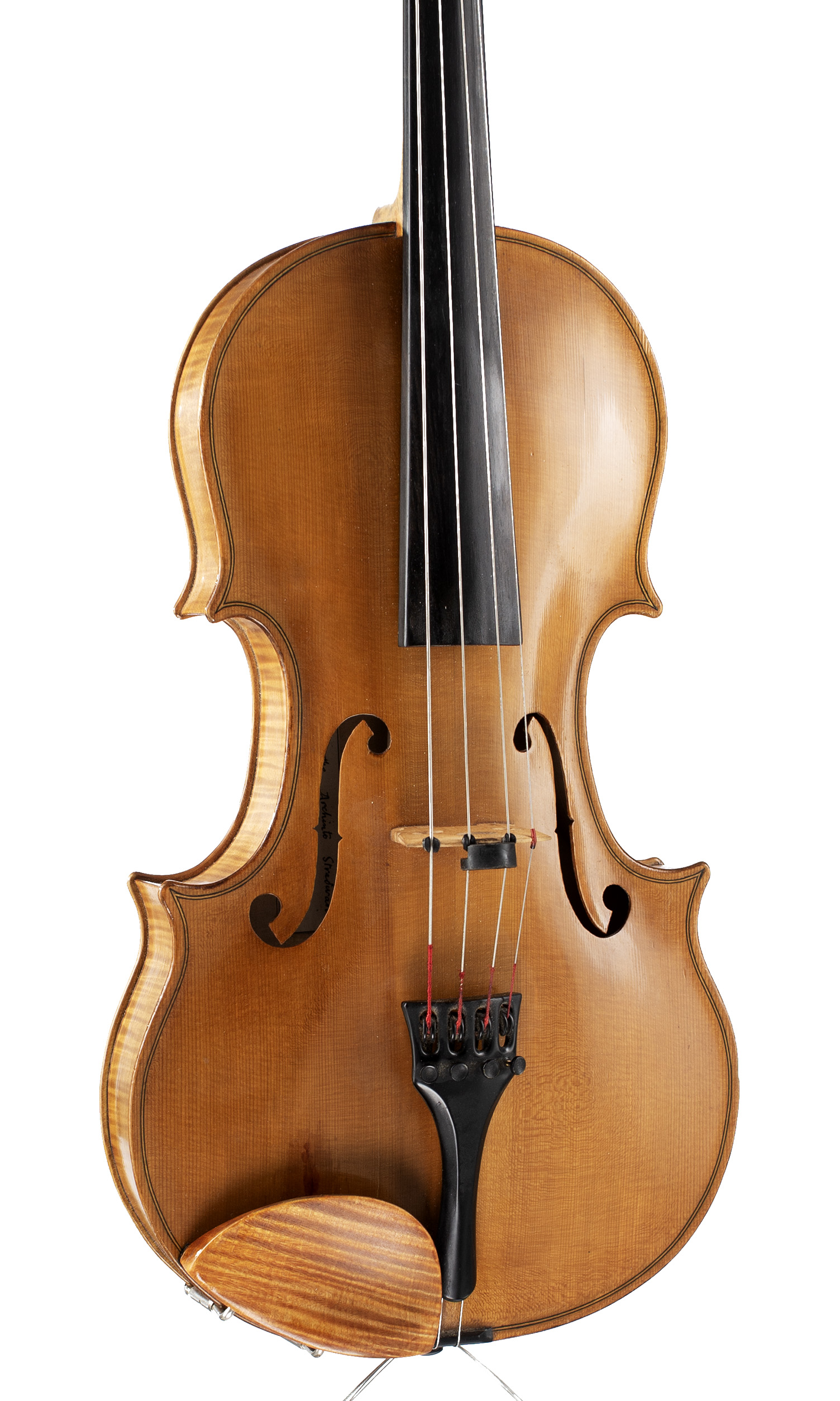 A viola by Derick M. Sanderson, Glasgow, 1967 — angled view, 20°