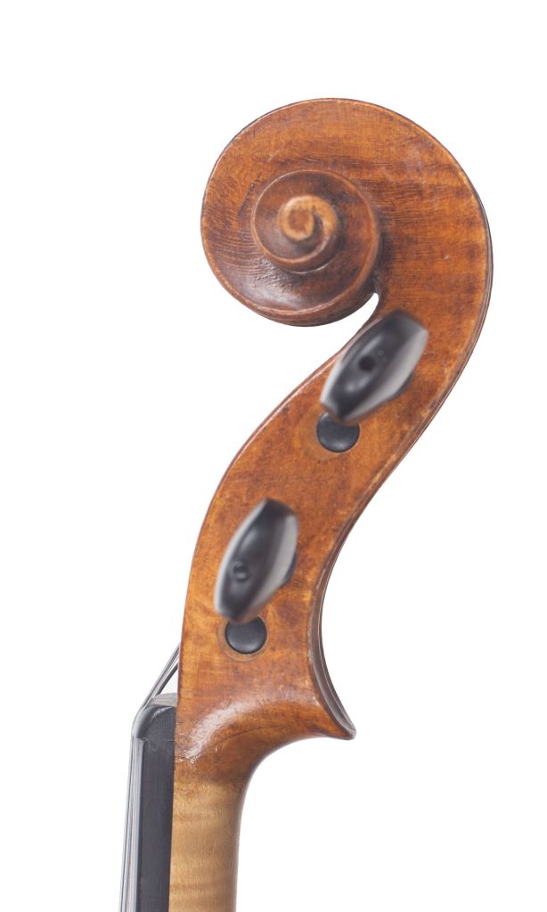 Violin by Johannes Bernardus Cuypers, The Hague, 1805 — scroll