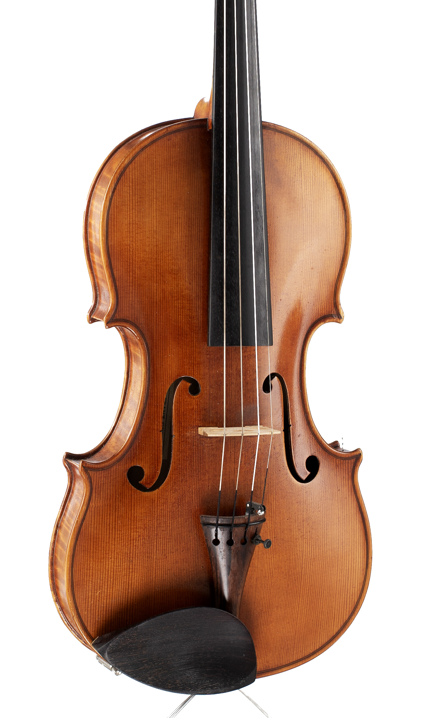 A violin by Franz Grill, Dornbirn, 1966 — angled view, 20°