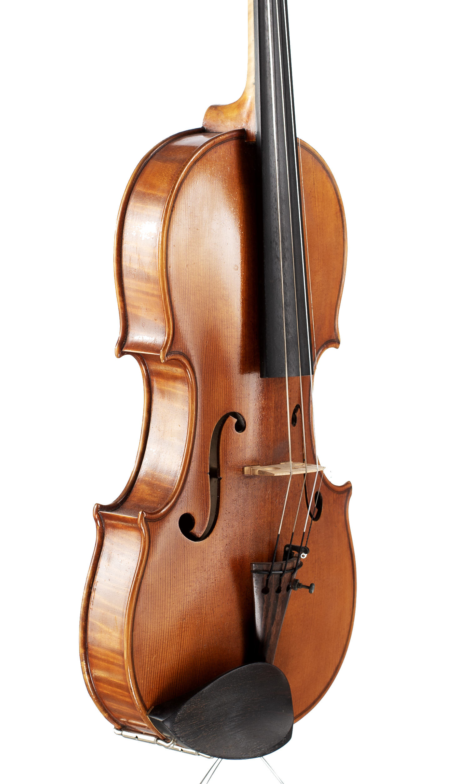 A violin by Franz Grill, Dornbirn, 1966 — angled view, 50°