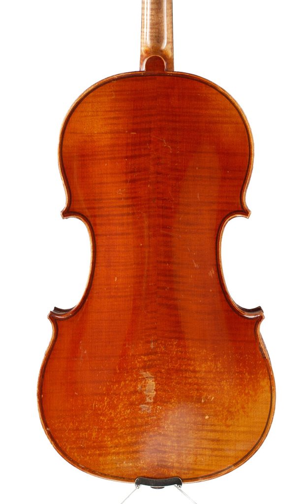 Violin, Workshop of Jérôme Thibouville-Lamy, Mirecourt, circa 1920 — back