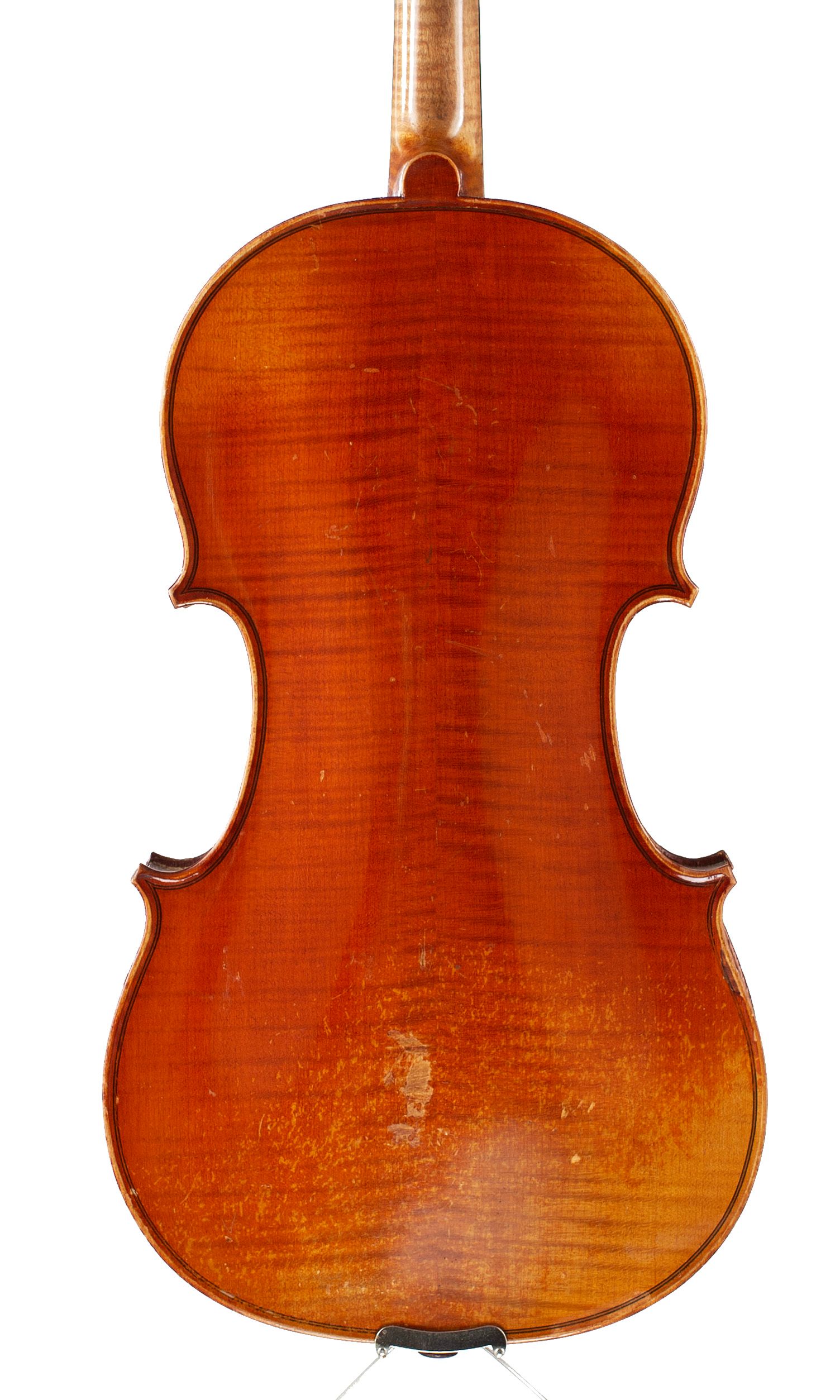 Violin, Workshop of Jérôme Thibouville-Lamy, Mirecourt, circa 1920 — back
