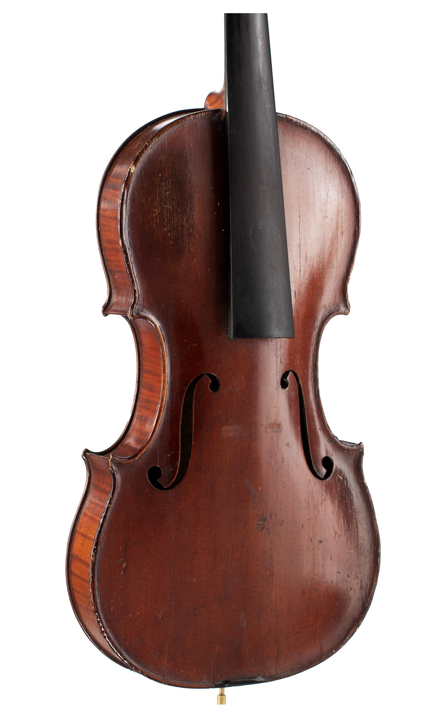 Violin by Alfred Vincent, London, 1928 — angled view, 30°