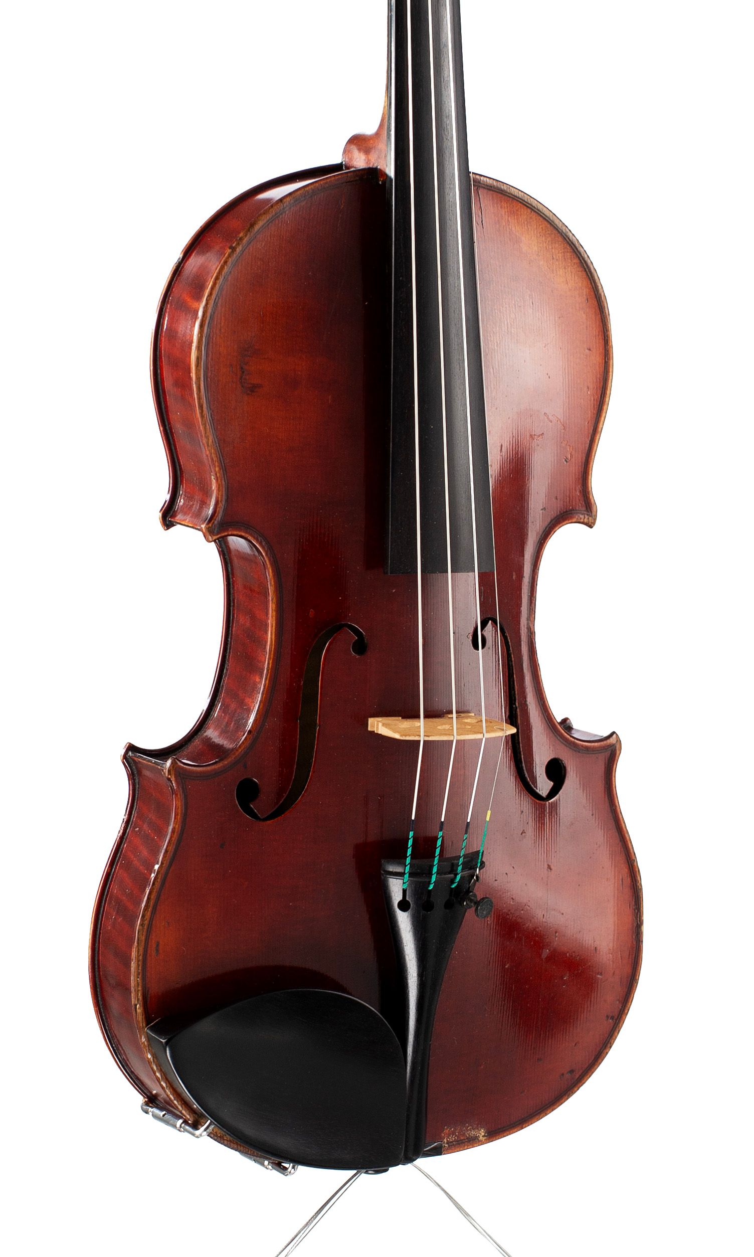 Violin by Joseph Hel, Lille, 1901 — angled view, 30°
