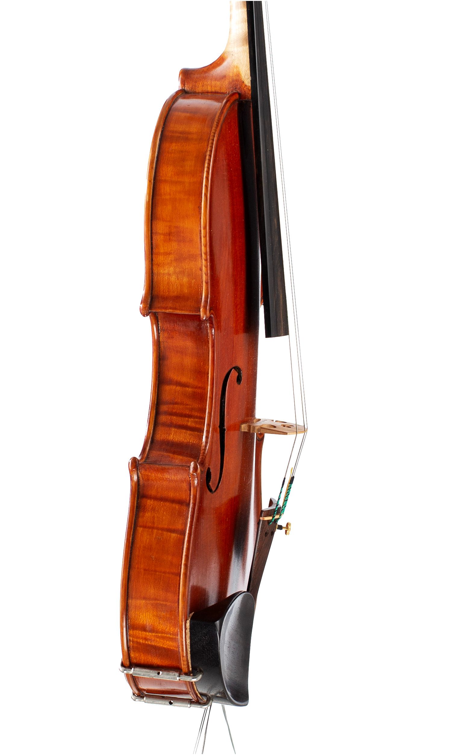 Violin by Cesare Maggiali, Genoa, 1963 — angled view, 80°