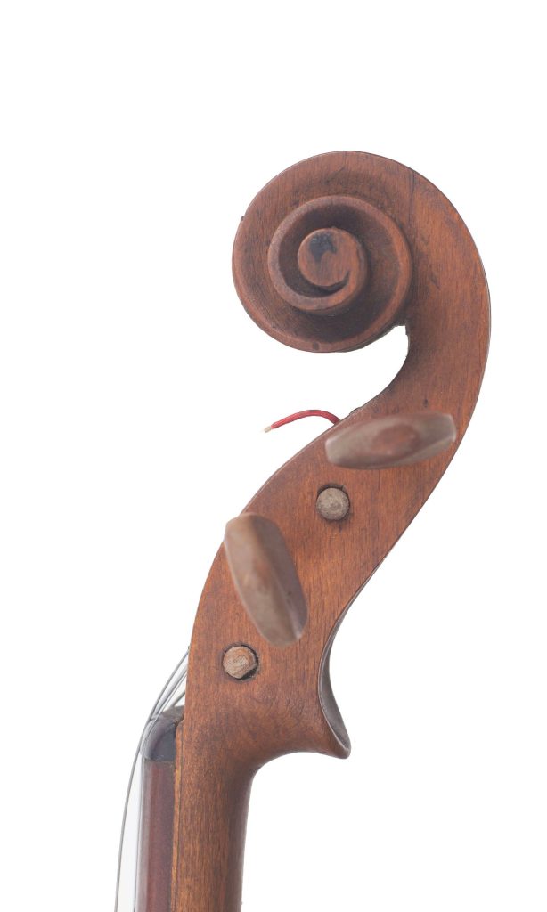 Violin by David R. Buchanan, 1943 — scroll