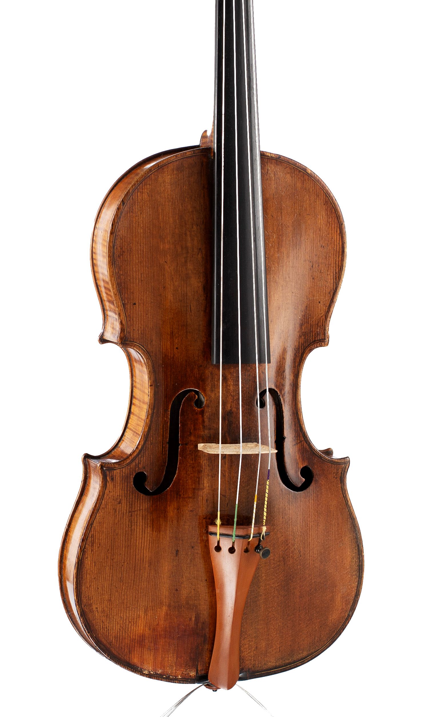 Violin by Carlo Antonio Testore, Milan, circa 1730 — angled view, 20°