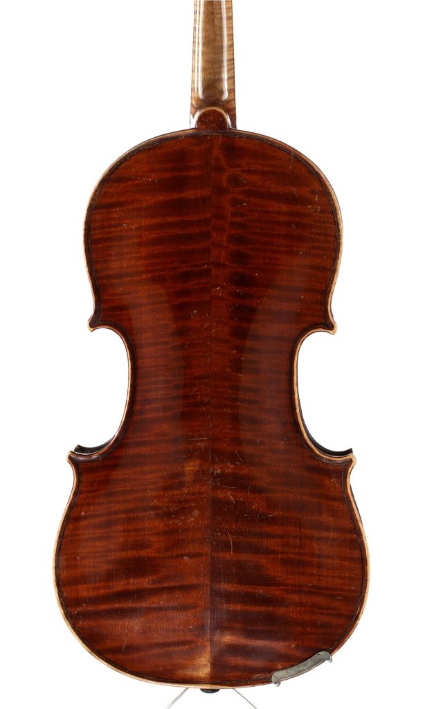 Violin, Workshop of Jérôme Thibouville-Lamy, Mirecourt, circa 1900 — back