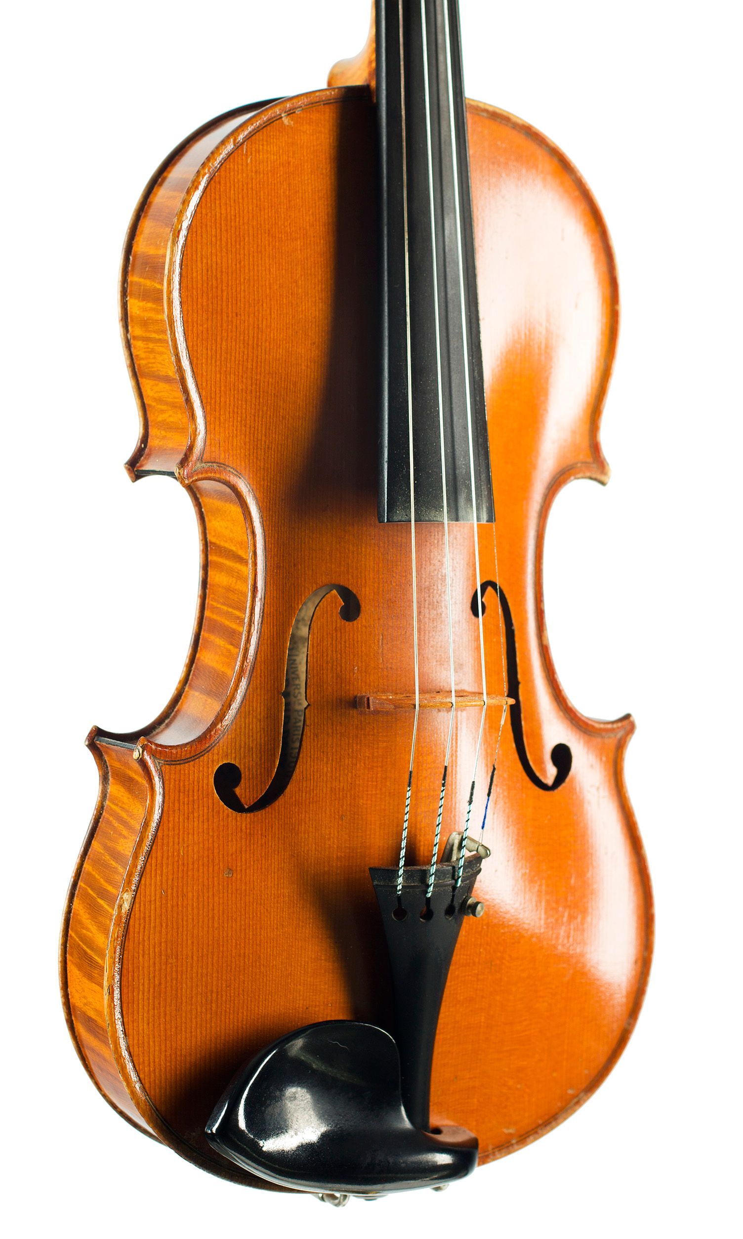 Violin by CH. J. B. Collin-Mezin, Paris, 1906 — angled view, 30°